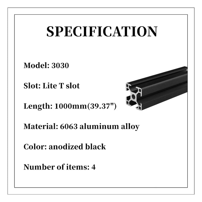 t slot 3030 aluminium extrusion profiles