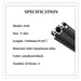 1500mm 2040 Black V-Slot Aluminum Extrusion