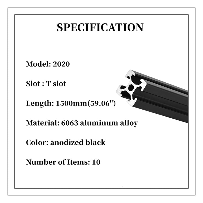 2020 T-Slot Aluminum Extrusion