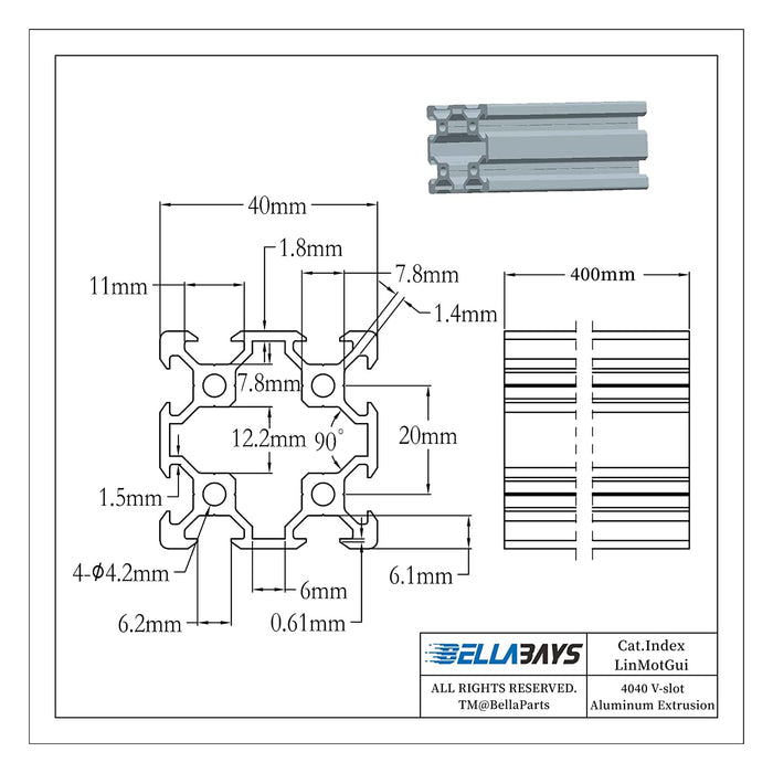 t-slot aluminium extrusion profile sizes 2020 3030 4040 4545