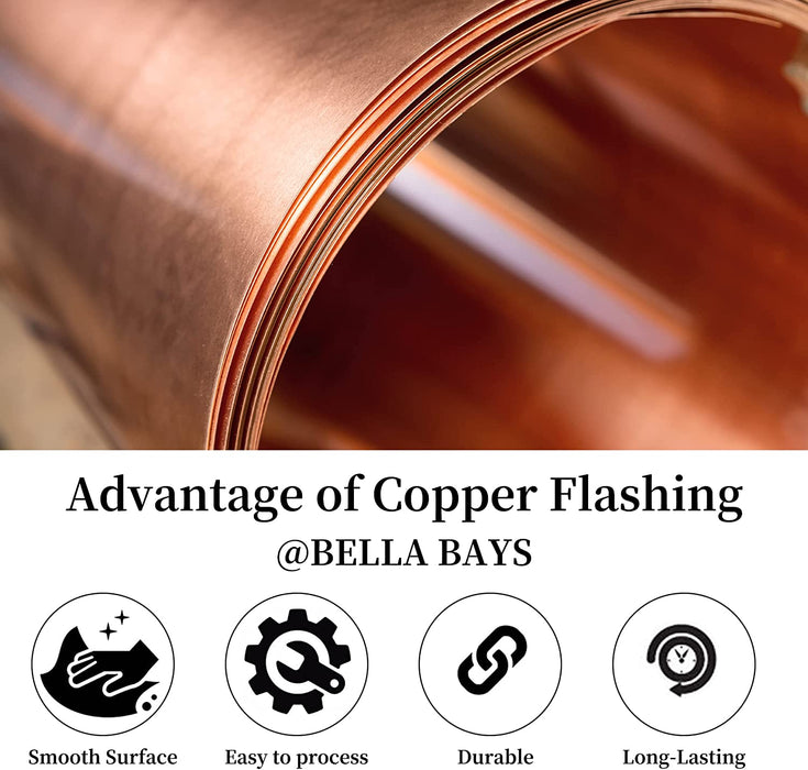 6 inch copper flashing