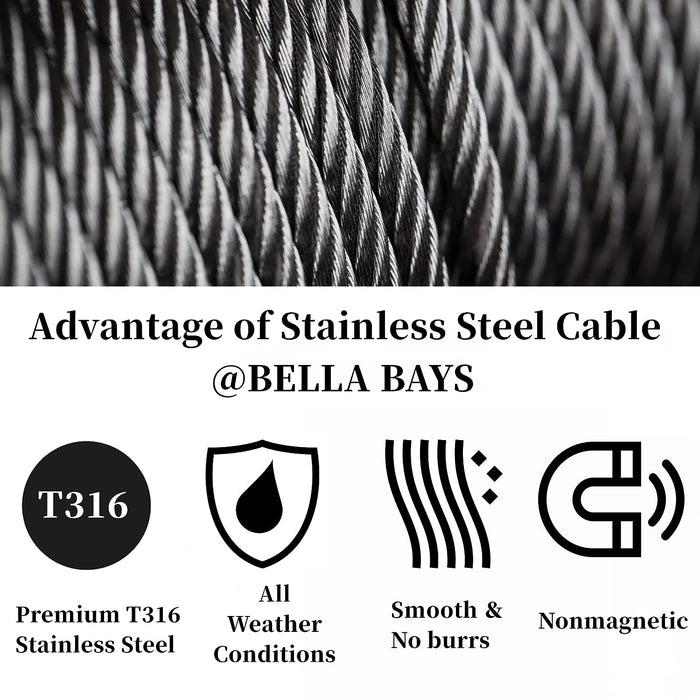 3 16 stainless cable