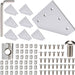 L-Shape Corner Joint Plate Set Silver for 4040 Series