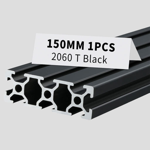 1Pcs 5.91inch 150mm 2060 Anodized Black T-Slot Aluminum Extrusion
