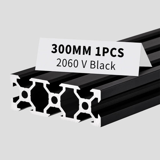 1Pcs 11.81inch 300mm 2060 Anodized Black V-Slot Aluminum Extrusion