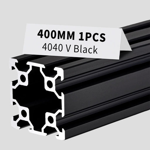 1Pcs 15.75inch 400mm 4040 Anodized Black V-Slot Aluminum Extrusion