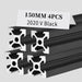 4Pcs 5.91inch 150mm 2020 Anodized Black V-Slot Aluminum Extrusion