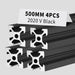 500mm 2020 v-slot aluminum black