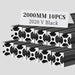 10Pcs 2000mm 2020 Anodized Black V-Slot Aluminum Extrusion