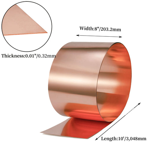 99.95+% Pure Copper Flashing Sheet 